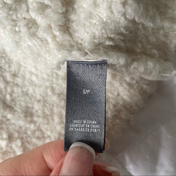 AERIE oversized cream Mockneck sweater S - Picture 3 of 4